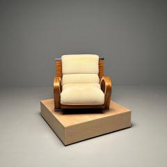 Enrique Garcel Art Deco Lounge Accent Chair James Rosen for Pace Macassar Ebony Labeled - 3382009