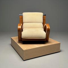 Enrique Garcel Art Deco Lounge Accent Chair James Rosen for Pace Macassar Ebony Labeled - 3382010