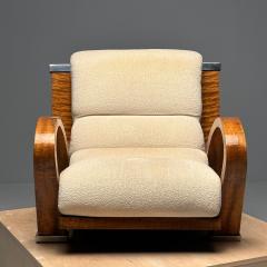Enrique Garcel Art Deco Lounge Accent Chair James Rosen for Pace Macassar Ebony Labeled - 3382011