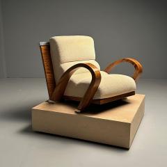 Enrique Garcel Art Deco Lounge Accent Chair James Rosen for Pace Macassar Ebony Labeled - 3382015