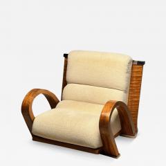 Enrique Garcel Art Deco Lounge Accent Chair James Rosen for Pace Macassar Ebony Labeled - 3388834
