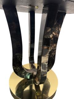 Enrique Garcel EXCEPTIONAL TESSELATED HORN BRASS ART DECO REVIVAL TABLE BY ENRIQUE GARCEL - 4605152