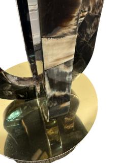 Enrique Garcel EXCEPTIONAL TESSELATED HORN BRASS ART DECO REVIVAL TABLE BY ENRIQUE GARCEL - 4605153
