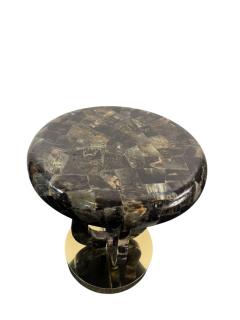 Enrique Garcel EXCEPTIONAL TESSELATED HORN BRASS ART DECO REVIVAL TABLE BY ENRIQUE GARCEL - 4605155