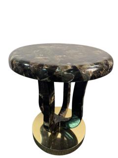 Enrique Garcel EXCEPTIONAL TESSELATED HORN BRASS ART DECO REVIVAL TABLE BY ENRIQUE GARCEL - 4609854