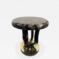 Enrique Garcel EXCEPTIONAL TESSELATED HORN BRASS ART DECO REVIVAL TABLE BY ENRIQUE GARCEL - 4609855