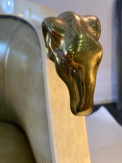 Enrique Garcel EXTRAORDINARY PAIR OF ENRIQUE GARCEL RAMS HEAD CLUB CHAIRS - 1420749