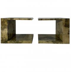 Enrique Garcel Enrique Garcel Lacquered Goatskin Side End Tables 1991 - 4048801