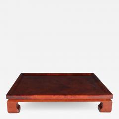 Enrique Garcel Enrique Garcel Mid Century Modern Lacquered Goatskin Pagoda Style Bar Tray - 1563294