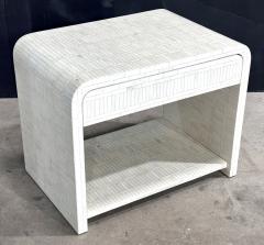 Enrique Garcel Enrique Garcel Tessellated Bone Waterfall Side End Table 1970 - 4210943