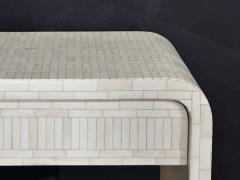 Enrique Garcel Enrique Garcel Tessellated Bone Waterfall Side End Table 1970 - 4210947