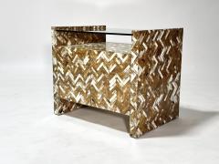 Enrique Garcel Enrique Garcel Tessellated Horn Side End Table 1970 - 3339657