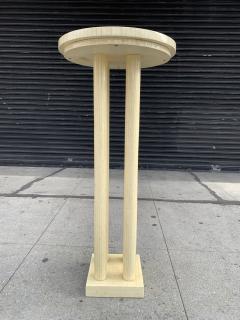 Enrique Garcel Tall Pedestal Table in Tessellated Bone Tile by Enrique Garcel for Jimeco - 1831453