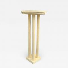 Enrique Garcel Tall Pedestal Table in Tessellated Bone Tile by Enrique Garcel for Jimeco - 1832870