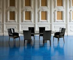 Enrique Garcel for Jimeco Black Lacquered Dining Chairs Columbia 1970 - 4317952