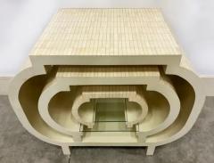 Enrique Garces 1980s Vintage Enrique Garces Tessellated Bone Nesting Tables Columbia - 3896316