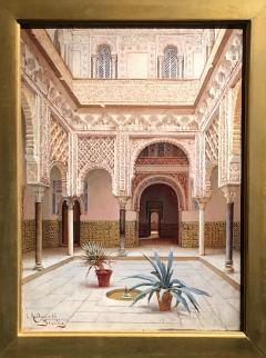 Enrique Roldan In the Courtyard the Alcazar of Seville - 1074200