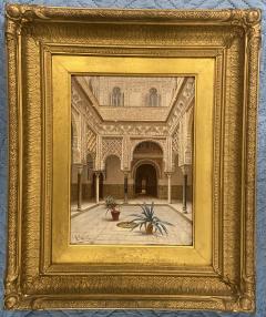 Enrique Roldan In the Courtyard the Alcazar of Seville - 4445007