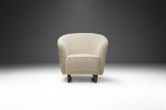 Enveloping Cabinetmaker Armchair in Boucl Europe ca 1950s - 3255023