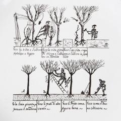 Enzo Bioli Set of 9 Ceramic Plates by Enzo Bioli for Il Picchio - 4724564