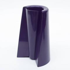 Enzo Mari Enzo Mari Pago Pago Dark Purple Plastic Vase for Danese Italy 1969 - 417115