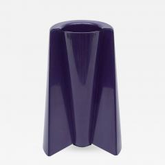 Enzo Mari Enzo Mari Pago Pago Dark Purple Plastic Vase for Danese Italy 1969 - 417118