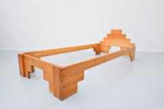 Enzo Mari Italian Wooden Bed By Enzo Mari 1970s - 1896081