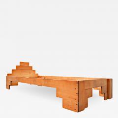 Enzo Mari Italian Wooden Bed By Enzo Mari 1970s - 1898769