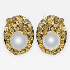 Enzo Missoni Pair of Mirrors with Rock Crystal - 732027