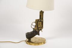 Enzo Missoni Pair of bronze gun lamps by Enzo Missoni - 2428972