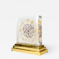 Enzo Missoni Table lamp with inclusion of amethyst and rock crystal - 727757