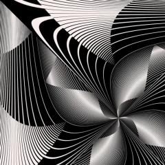 Enzo Ragazzini Untitled Black and White Op Art Kinetic Art - 3824577