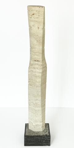 Enzo Torcoletti Enzo Torcoletti Abstract Travertine Sculpture - 3659139