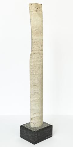 Enzo Torcoletti Enzo Torcoletti Abstract Travertine Sculpture - 3659142