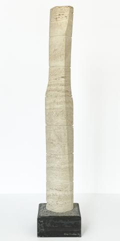 Enzo Torcoletti Enzo Torcoletti Abstract Travertine Sculpture - 3659143