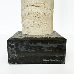 Enzo Torcoletti Enzo Torcoletti Abstract Travertine Sculpture - 3659146