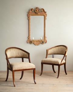 Ephraim Stahl 19th c Gustavian Barrel Back Armchairs - 4340015