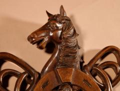 Equestrian Hunting Interest Black Forest Very Fine Carved Aneroid Barometer - 3328249