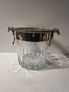 Equestrian Silver and Crystal Champagne Cooler - 3982876