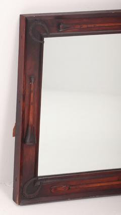 Equestrian themed carved walnut mirror for the horse lover circa 1900  - 3408832