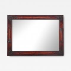 Equestrian themed carved walnut mirror for the horse lover circa 1900  - 3409741