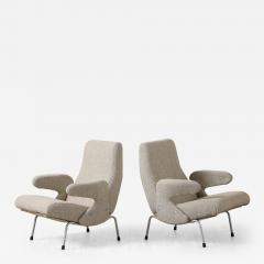 Erberto Carboni Erberto Carboni Delfino Pair of Lounge Chairs for Arflex 1954 - 3930701