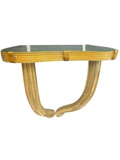 Ercole Barovier 1940s GOLD INCLUSION MURANO GLASS MIRROR CONSOLE BY ERCOLE BAROVIER - 4442109