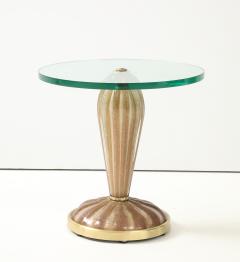 Ercole Barovier Barovier Fluted Murano Glass Side Tables Pair - 4713764