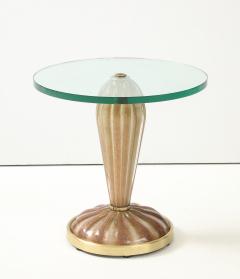 Ercole Barovier Barovier Fluted Murano Glass Side Tables Pair - 4713766