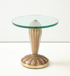 Ercole Barovier Barovier Fluted Murano Glass Side Tables Pair - 4713767