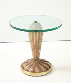 Ercole Barovier Barovier Fluted Murano Glass Side Tables Pair - 4713768