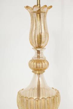 Ercole Barovier Barovier Gold Dust Inclusion Murano Glass Lamps - 897120