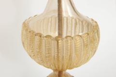 Ercole Barovier Barovier Gold Dust Inclusion Murano Glass Lamps - 897123