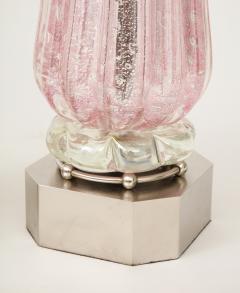 Ercole Barovier Barovier Pink Diamond Murano Glass Lamps - 906395